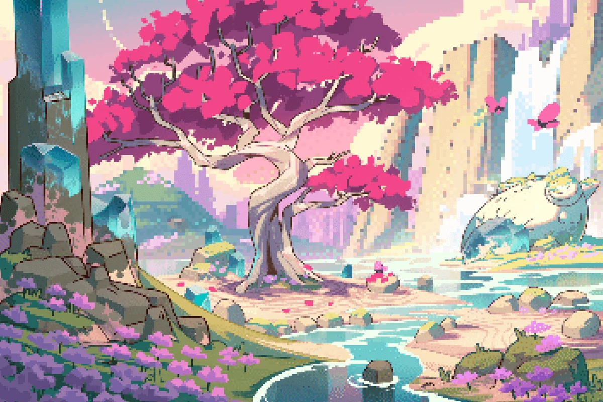 A lush, whimsical Zen Garden for your kitties